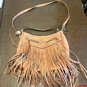 Brand new Apt.9 brown leather bag with tassels